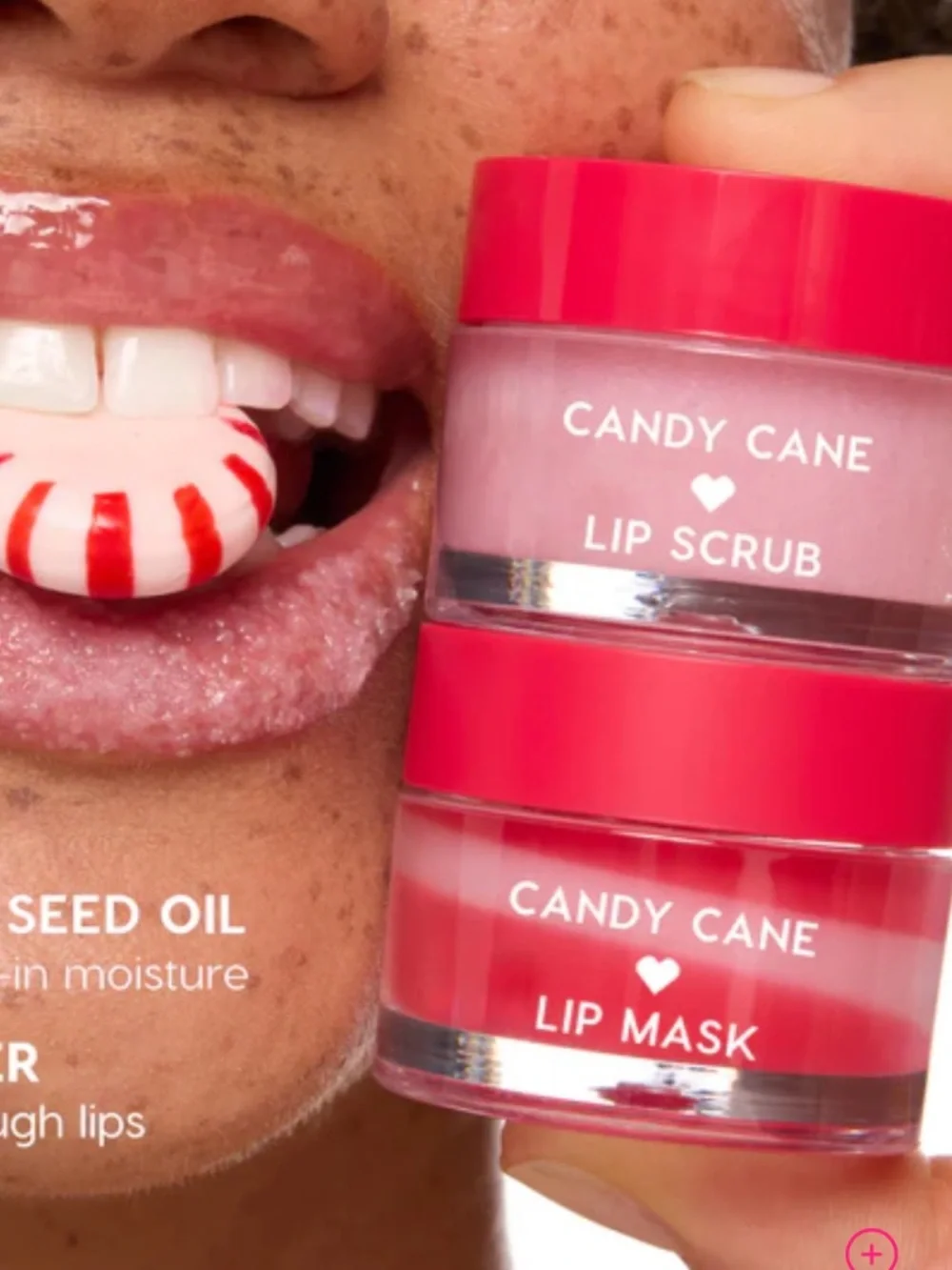 🦋 ColourPop Fresh Kiss Candy Cane Lip Scrub & Lip Mask Duo